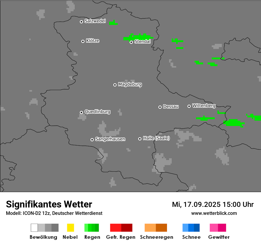 Modellkarten Signifikantes Wetter