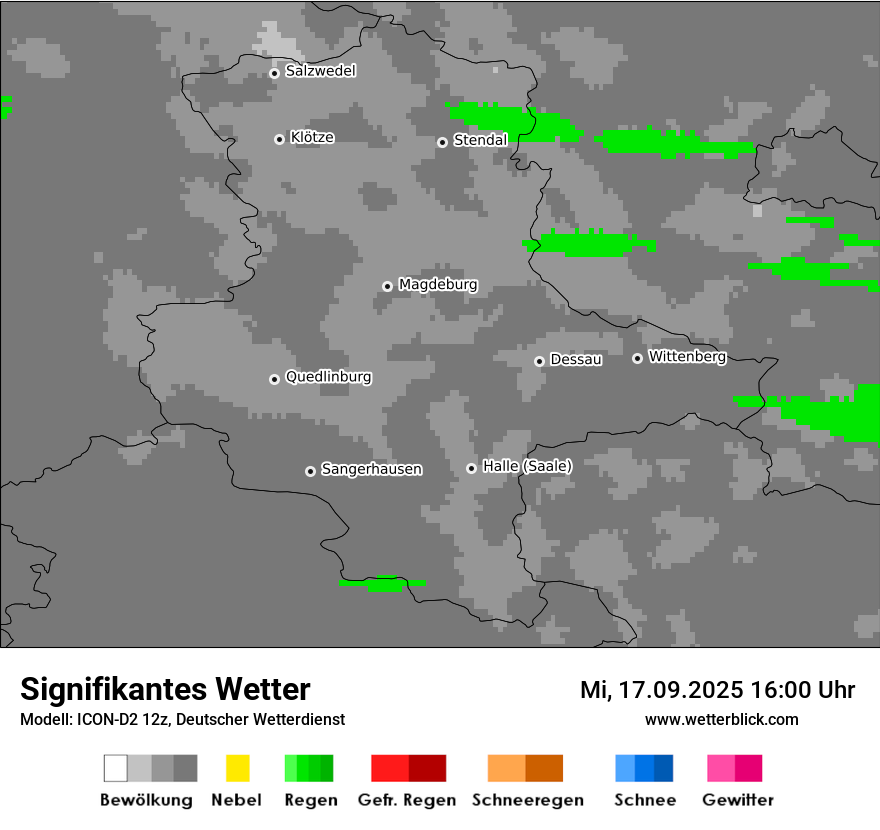 Modellkarten Signifikantes Wetter