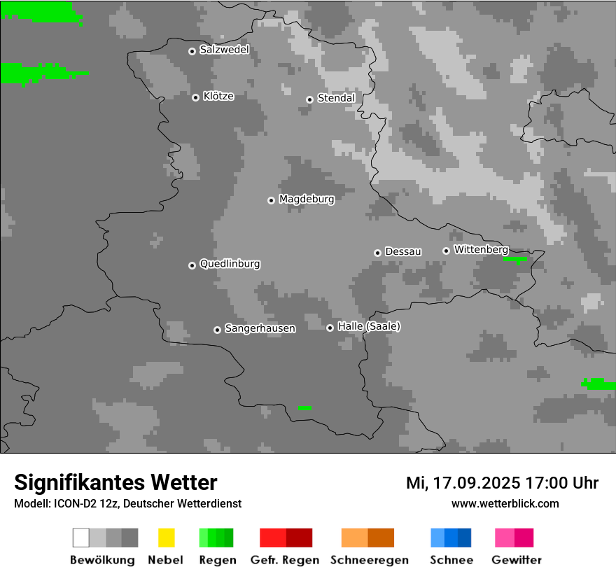 Modellkarten Signifikantes Wetter