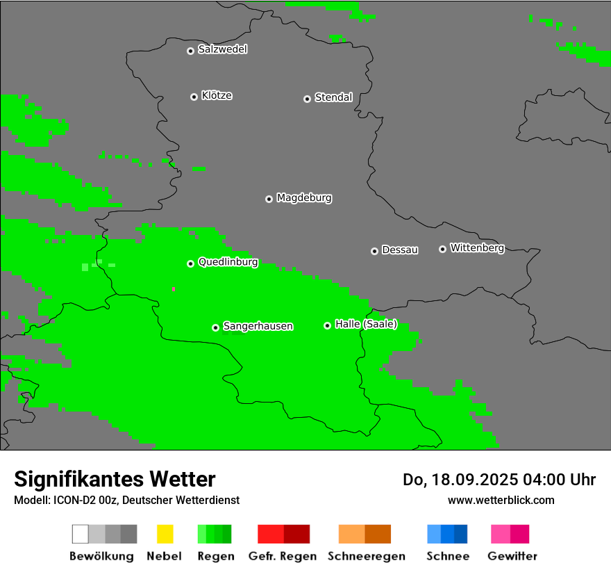 Modellkarten Signifikantes Wetter