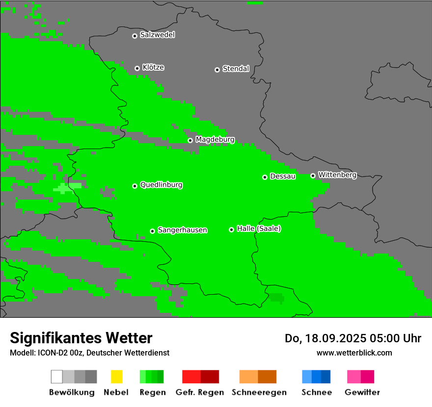 Modellkarten Signifikantes Wetter