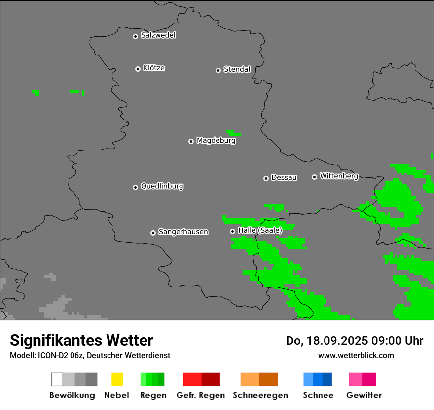 Modellkarten Signifikantes Wetter