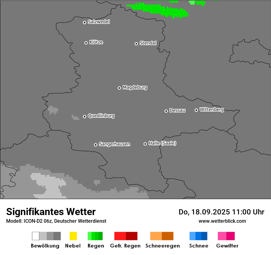Modellkarten Signifikantes Wetter