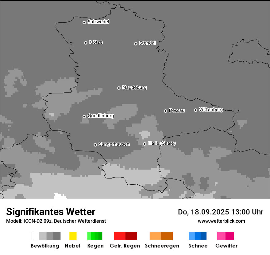 Modellkarten Signifikantes Wetter