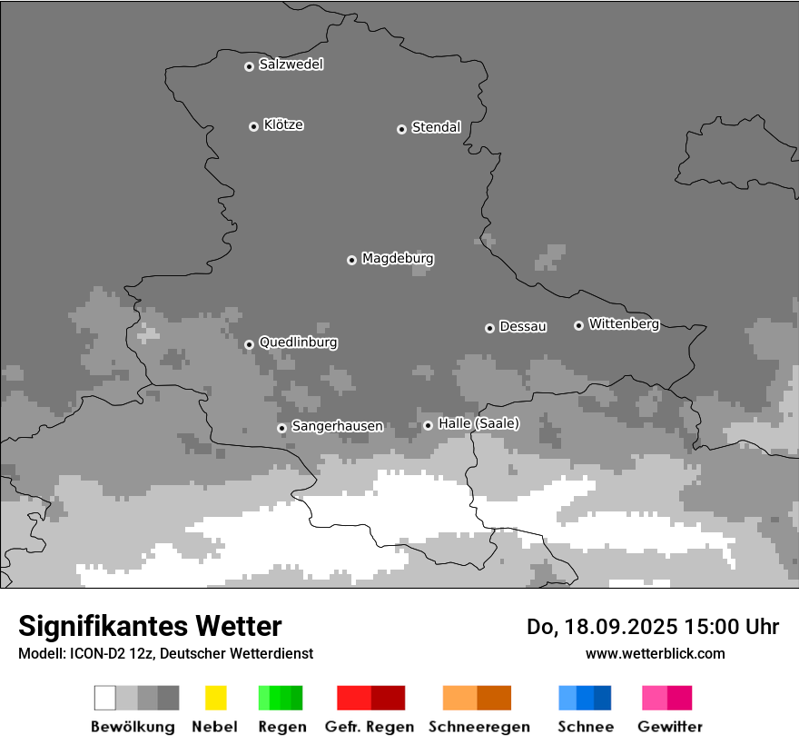 Modellkarten Signifikantes Wetter