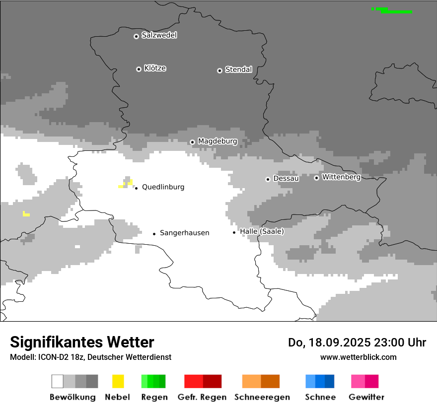 Modellkarten Signifikantes Wetter
