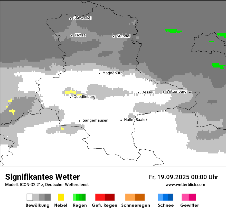 Modellkarten Signifikantes Wetter