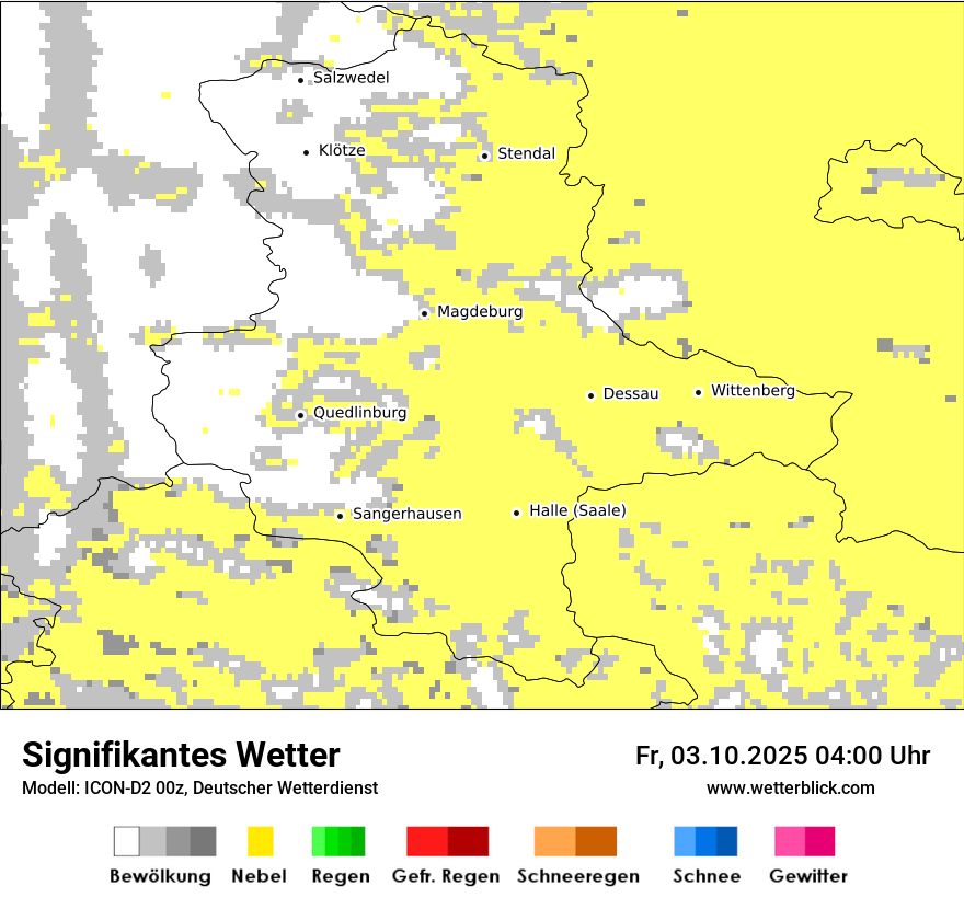 Modellkarten Signifikantes Wetter