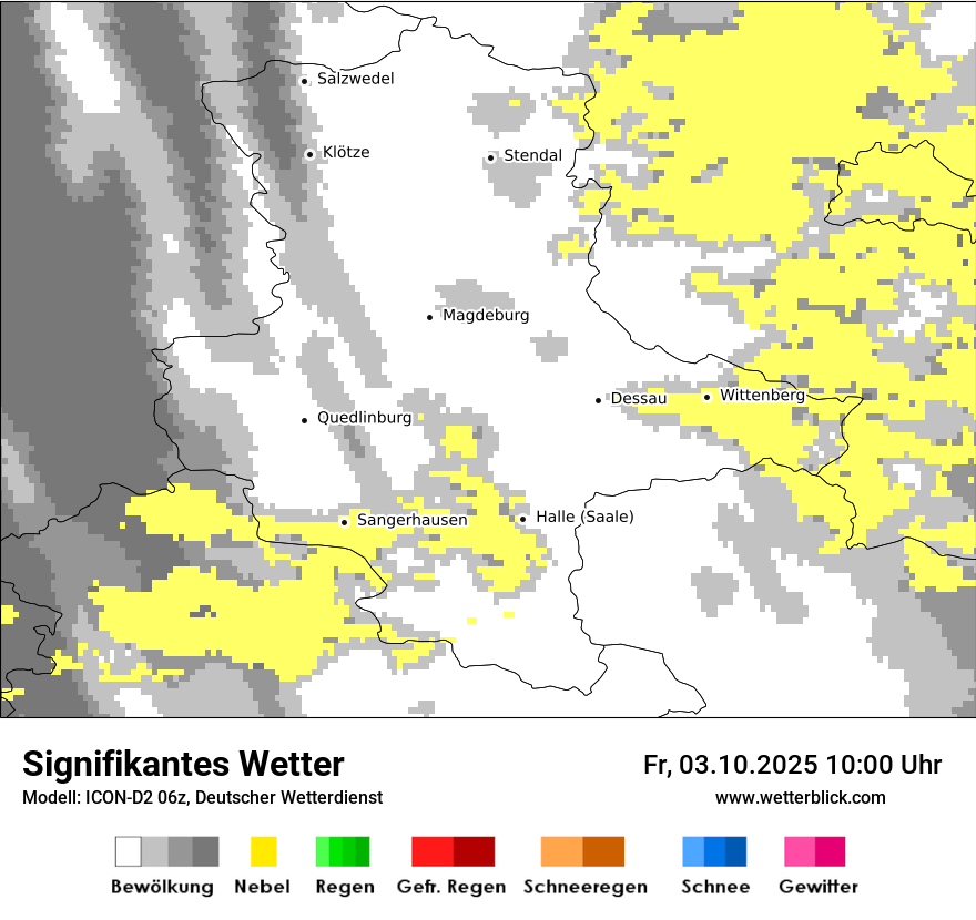 Modellkarten Signifikantes Wetter