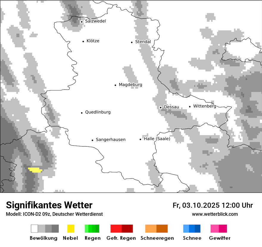Modellkarten Signifikantes Wetter