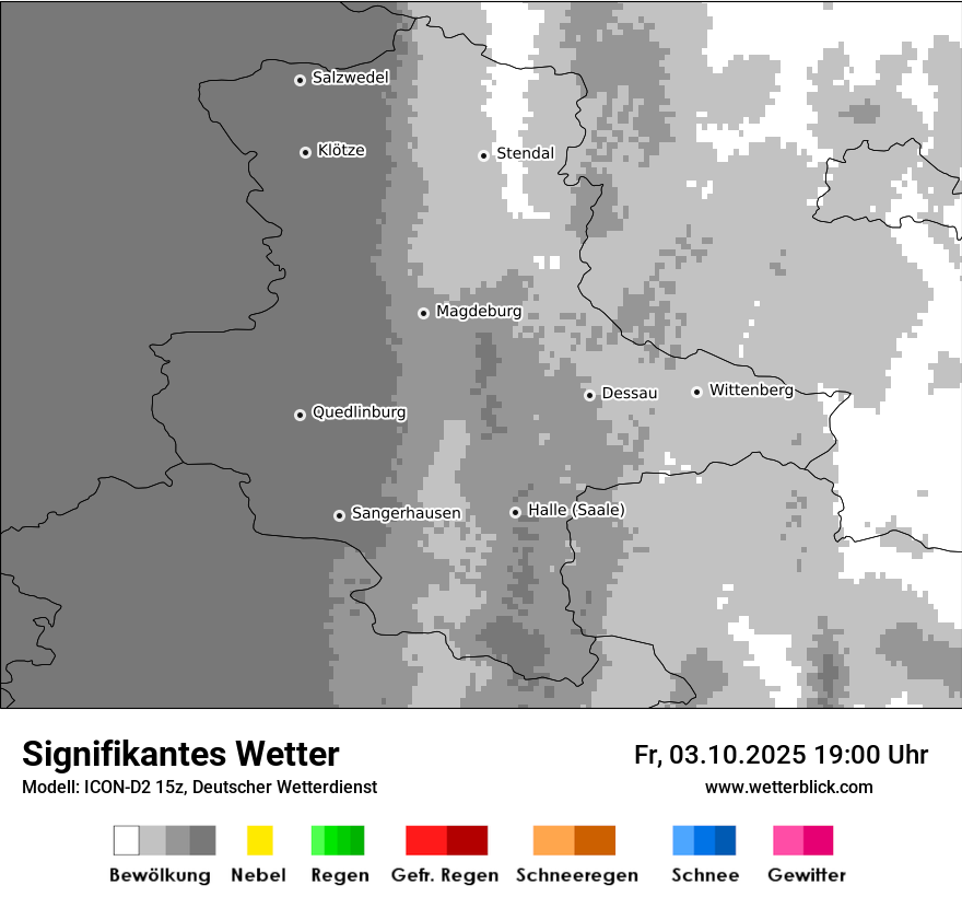 Modellkarten Signifikantes Wetter