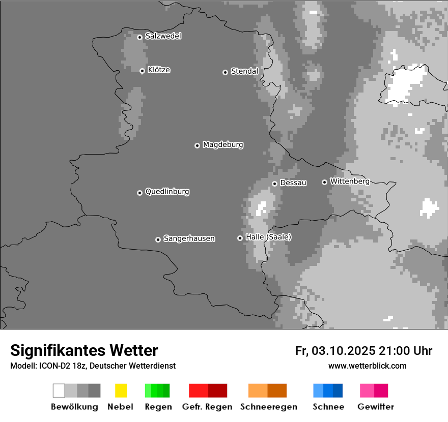 Modellkarten Signifikantes Wetter