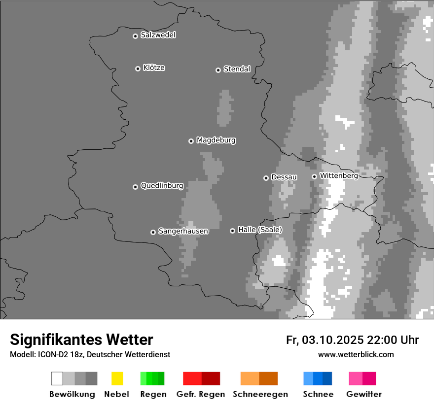Modellkarten Signifikantes Wetter