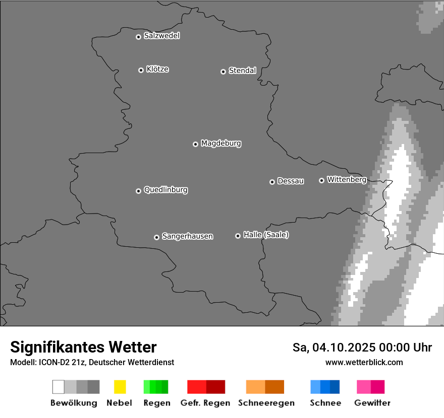 Modellkarten Signifikantes Wetter