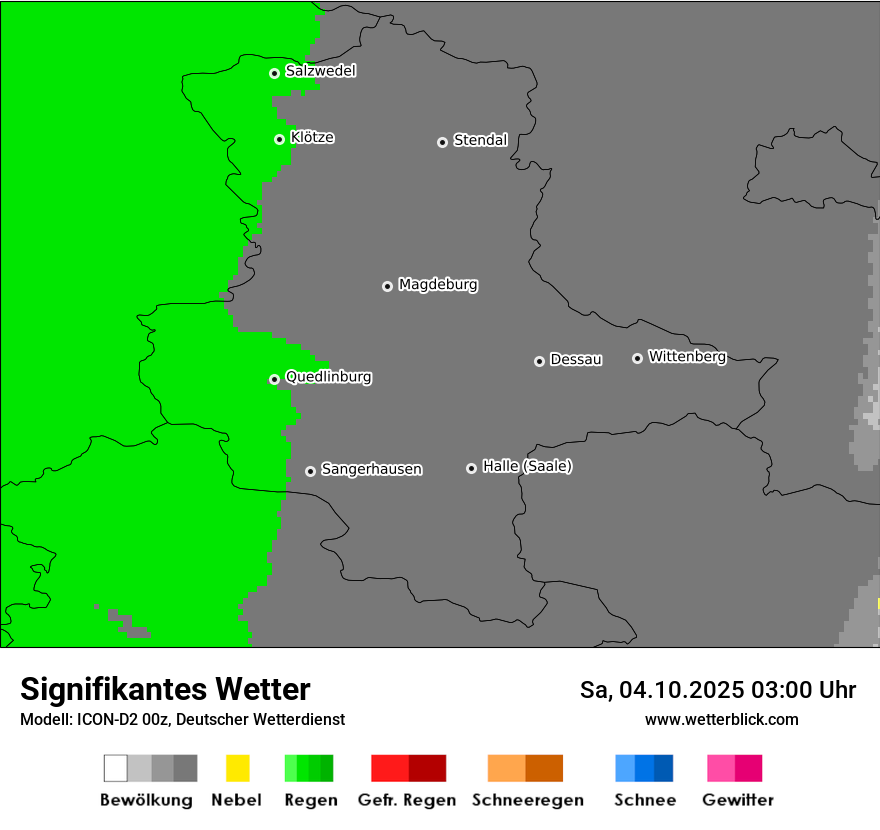 Modellkarten Signifikantes Wetter