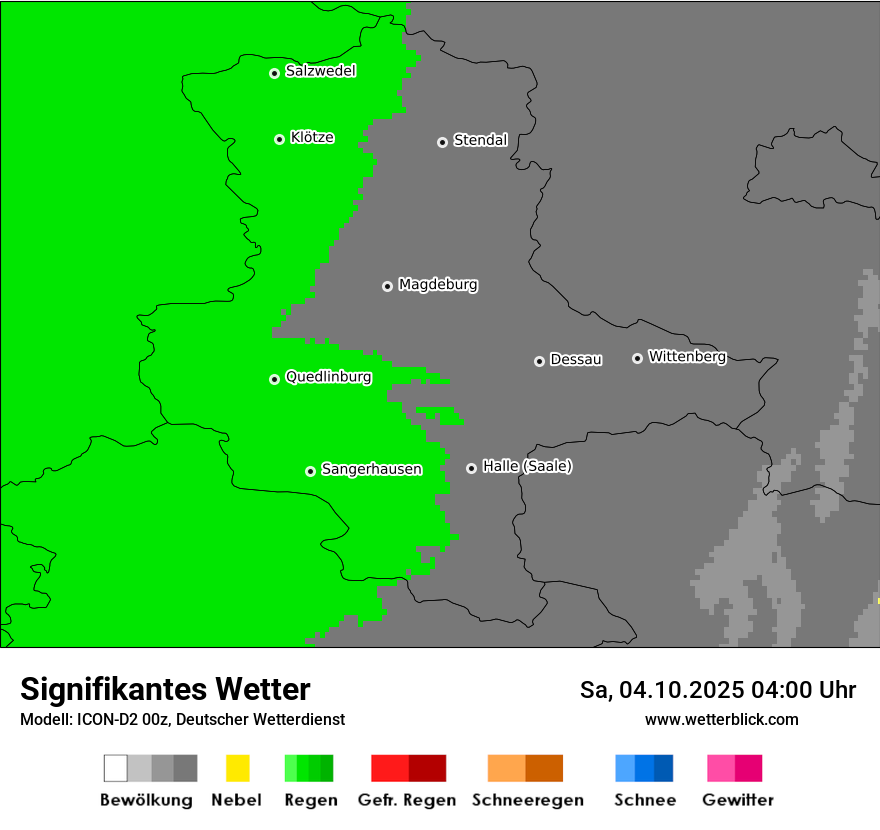 Modellkarten Signifikantes Wetter