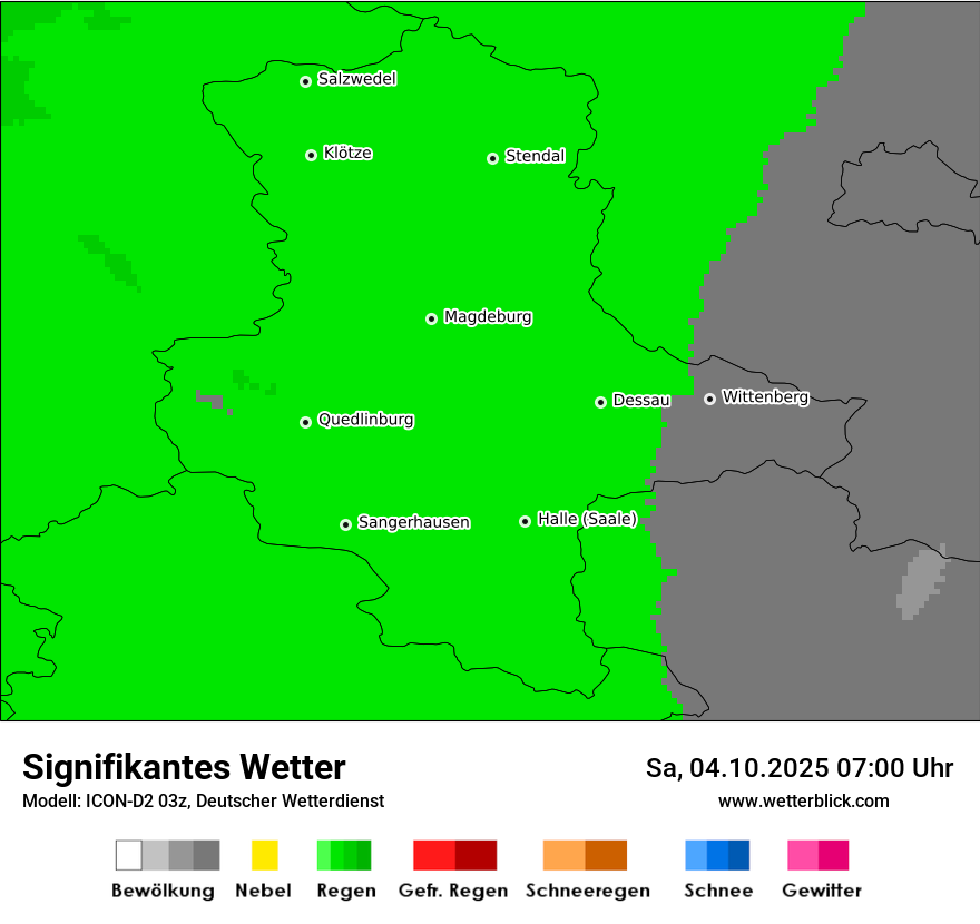Modellkarten Signifikantes Wetter