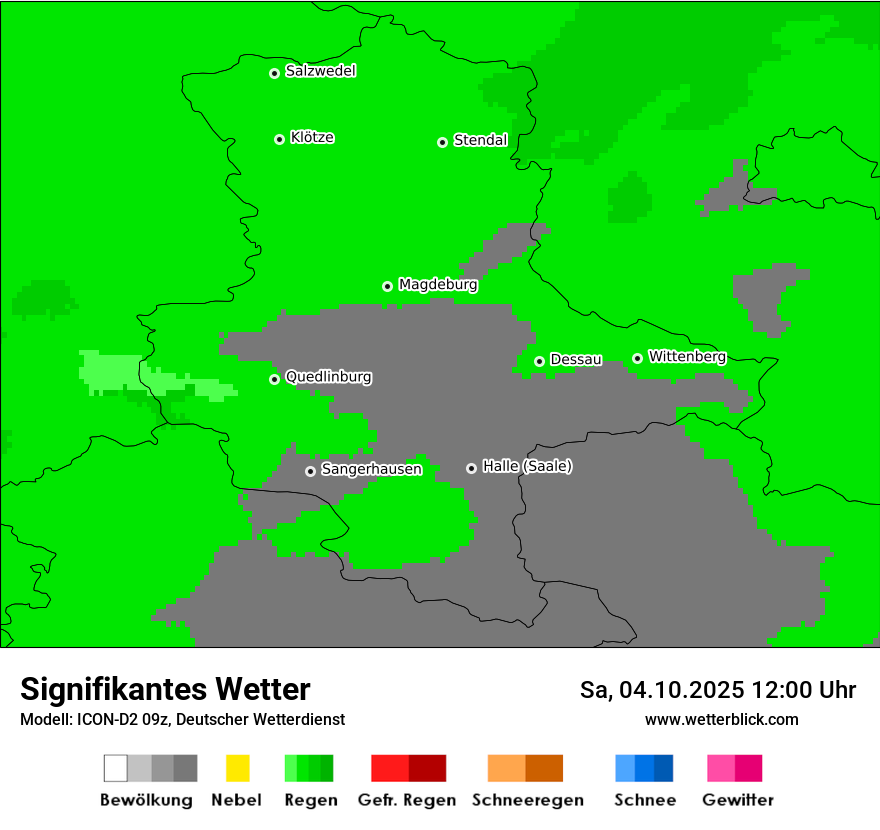 Modellkarten Signifikantes Wetter