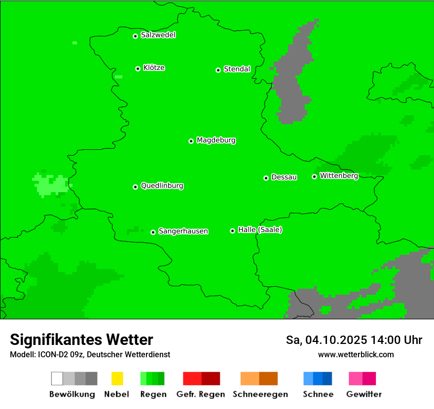 Modellkarten Signifikantes Wetter