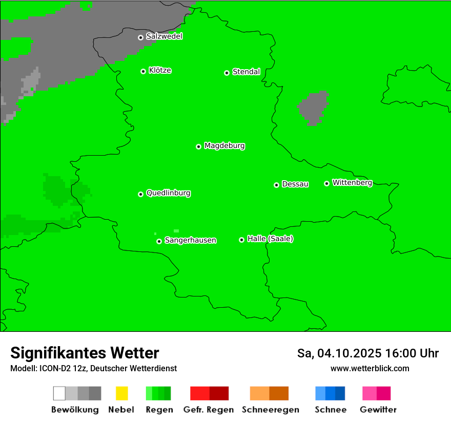 Modellkarten Signifikantes Wetter