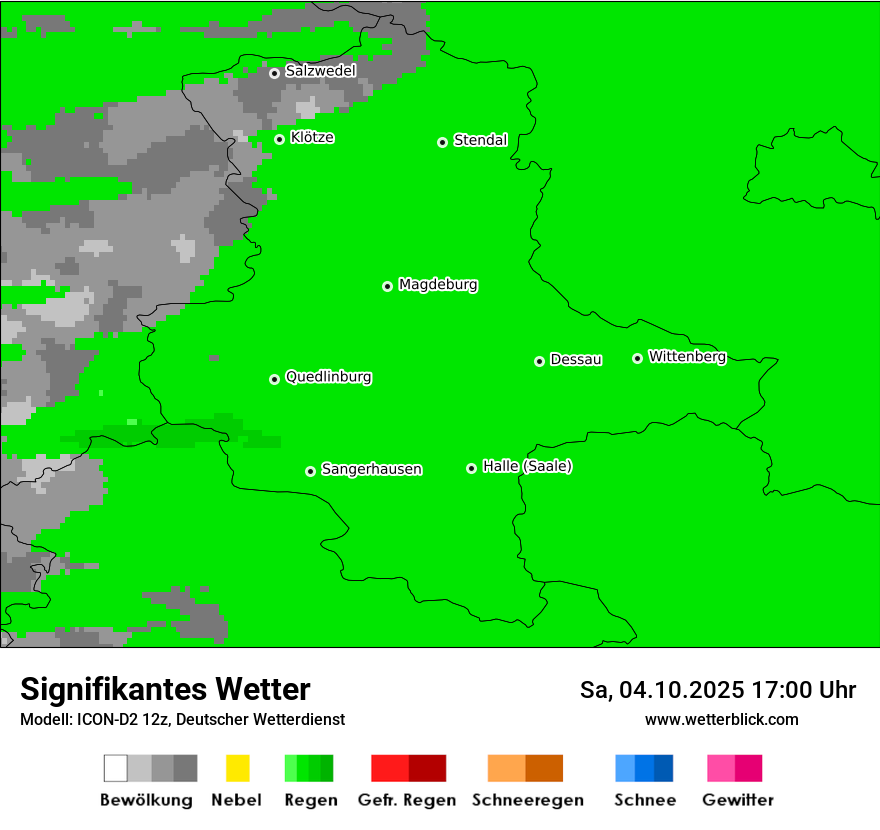 Modellkarten Signifikantes Wetter