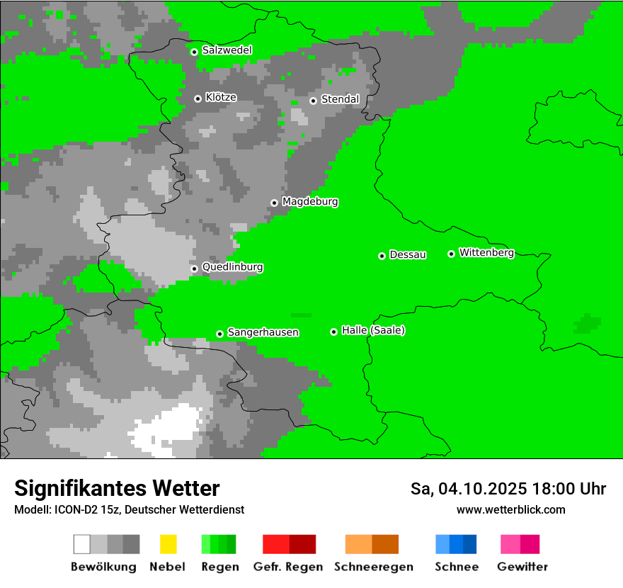 Modellkarten Signifikantes Wetter