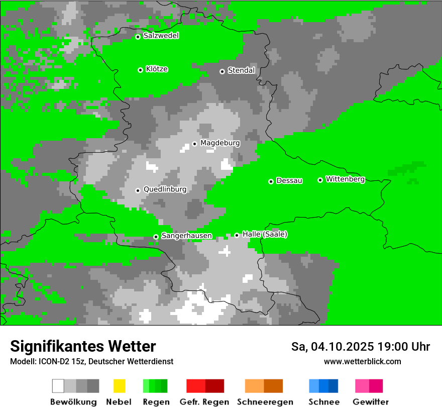 Modellkarten Signifikantes Wetter