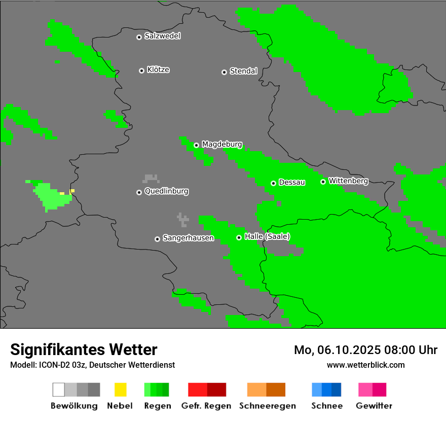 Modellkarten Signifikantes Wetter