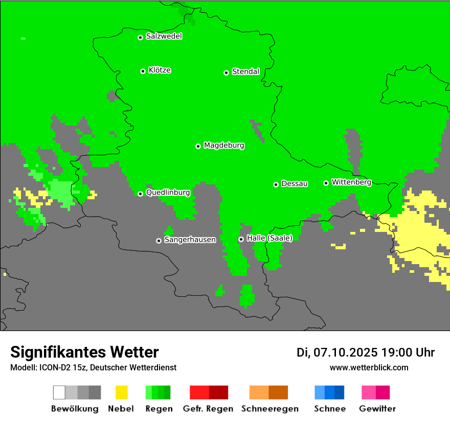 Modellkarten Signifikantes Wetter