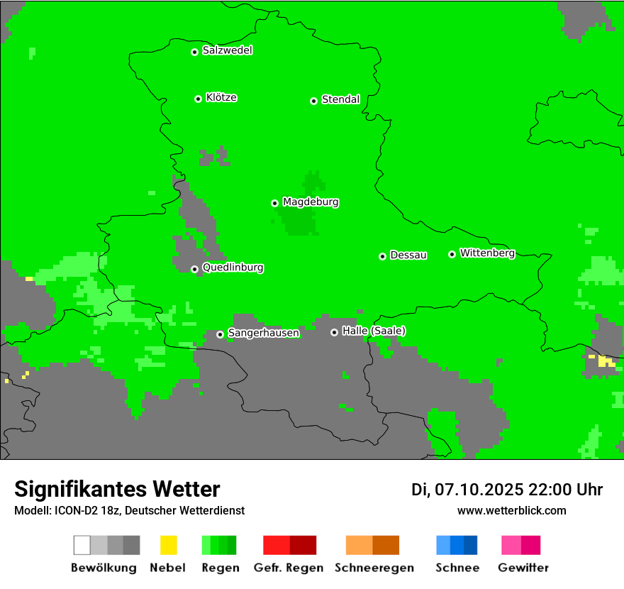 Modellkarten Signifikantes Wetter