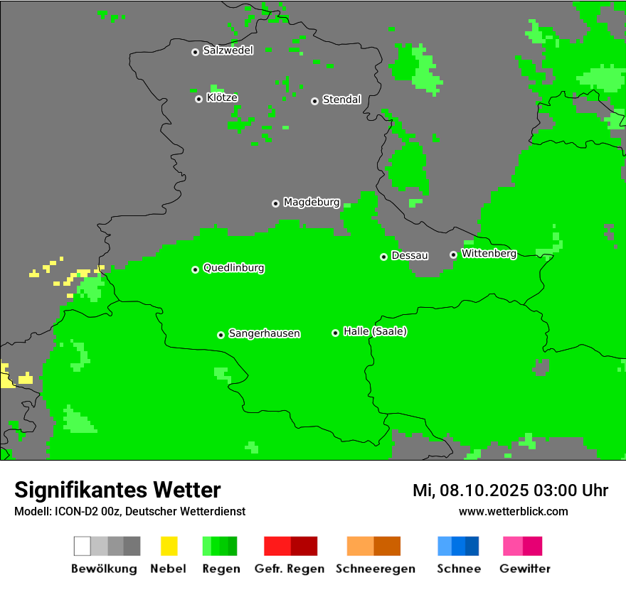 Modellkarten Signifikantes Wetter