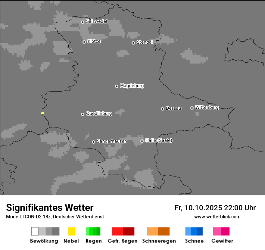 Modellkarten Signifikantes Wetter