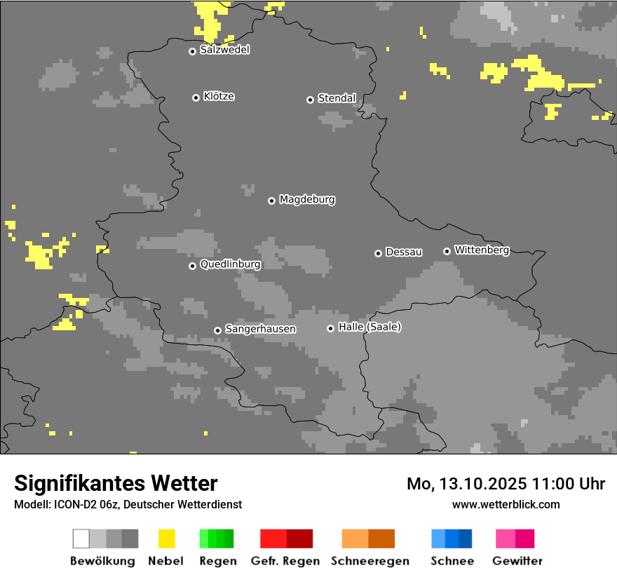 Modellkarten Signifikantes Wetter