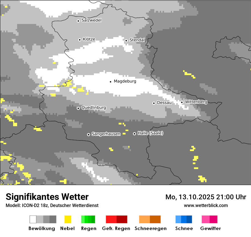 Modellkarten Signifikantes Wetter