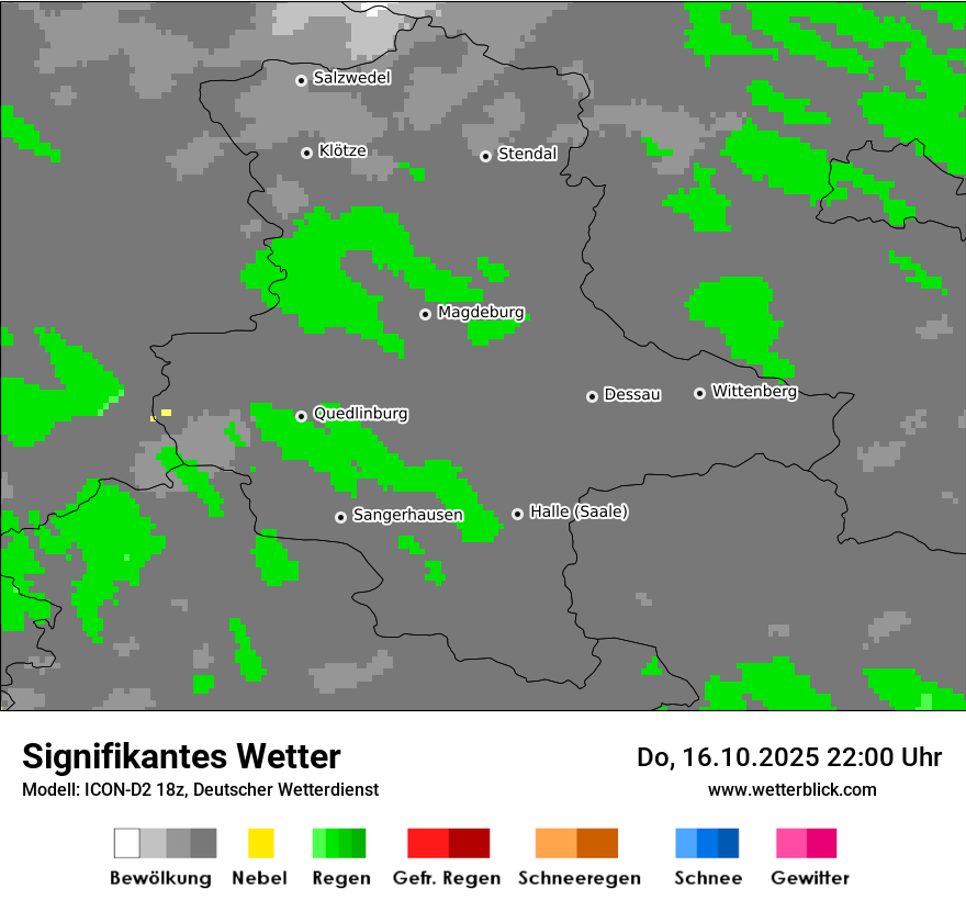 Modellkarten Signifikantes Wetter
