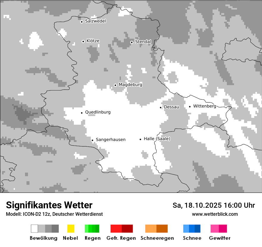 Modellkarten Signifikantes Wetter