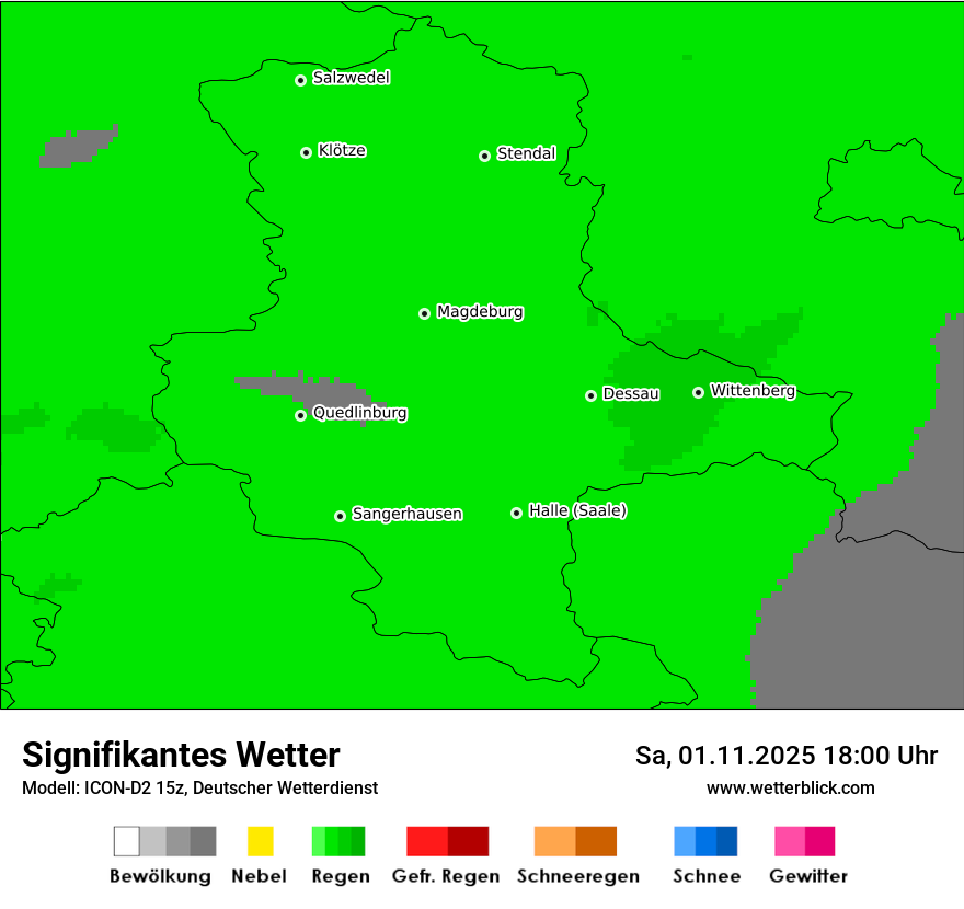 Modellkarten Signifikantes Wetter