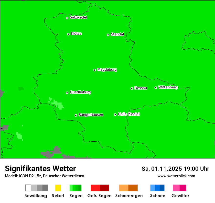 Modellkarten Signifikantes Wetter