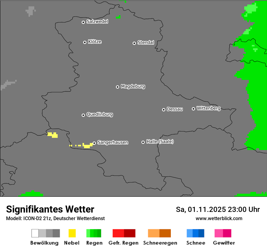 Modellkarten Signifikantes Wetter