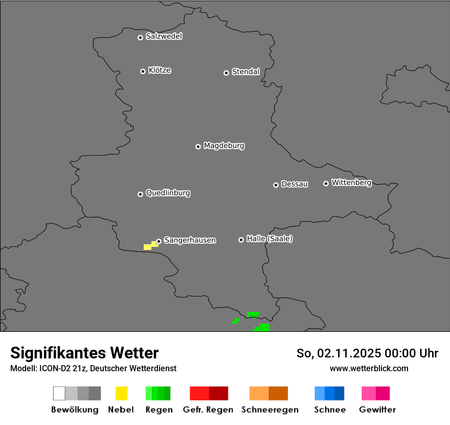 Modellkarten Signifikantes Wetter