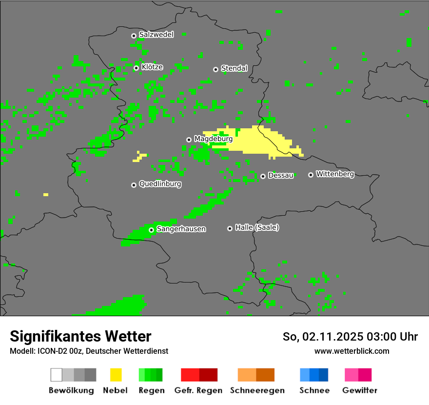 Modellkarten Signifikantes Wetter