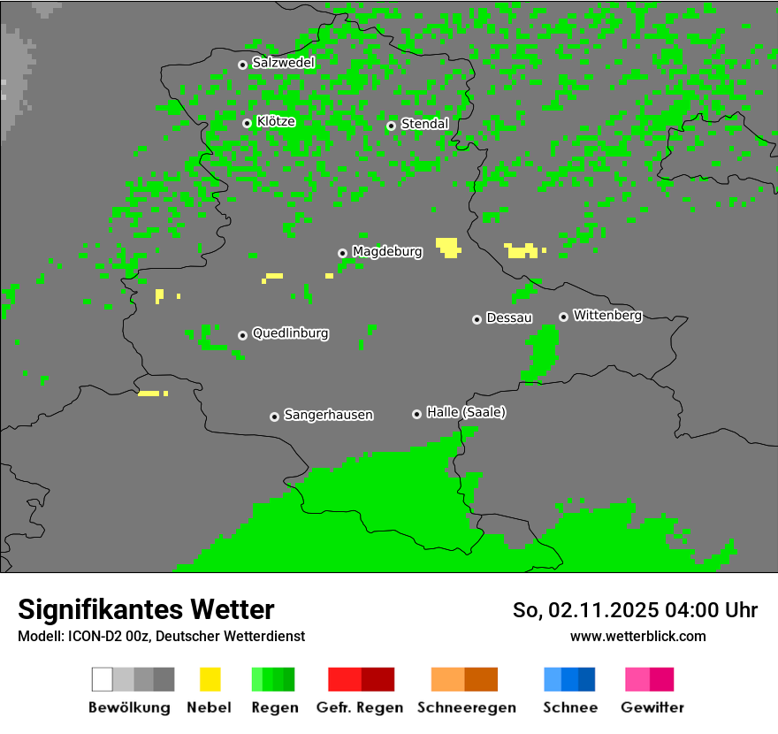 Modellkarten Signifikantes Wetter