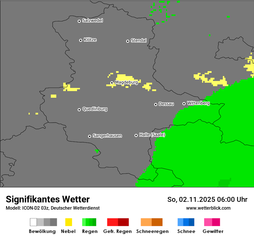 Modellkarten Signifikantes Wetter