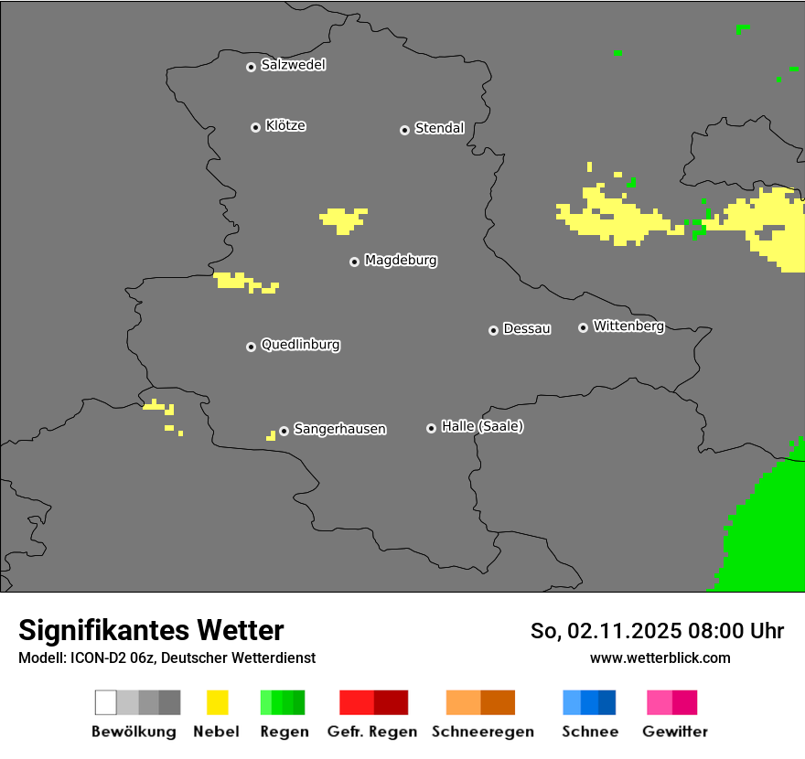 Modellkarten Signifikantes Wetter