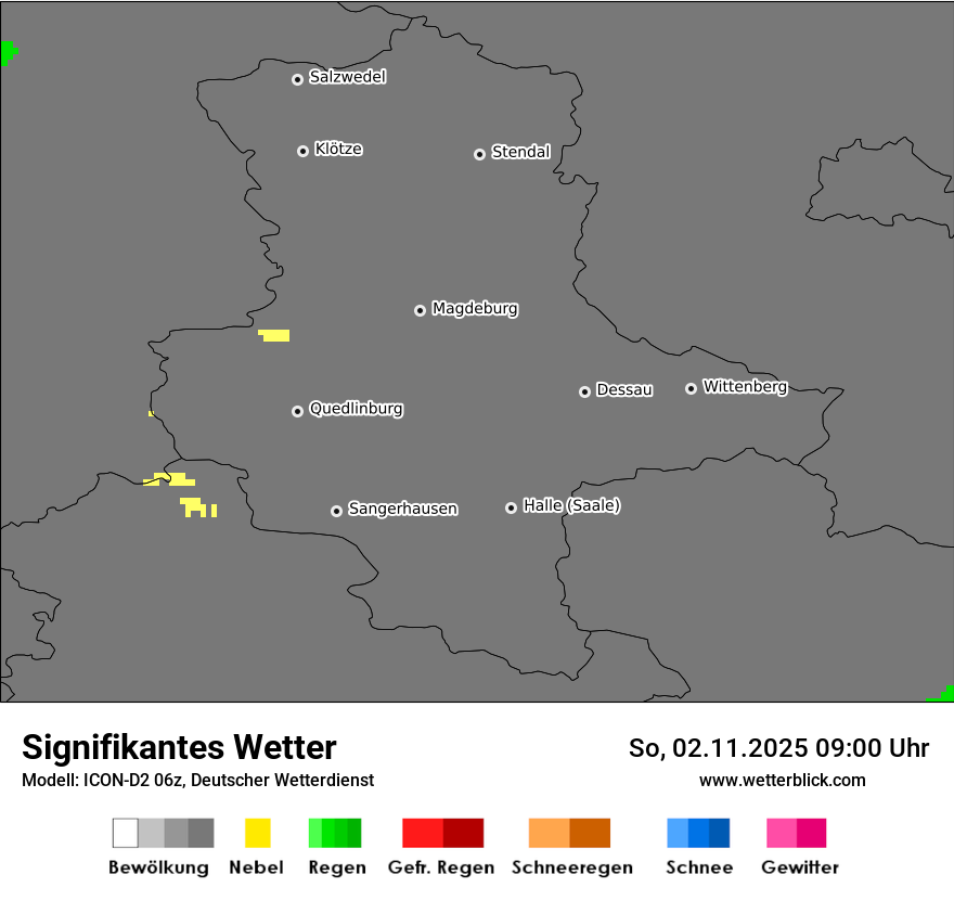 Modellkarten Signifikantes Wetter