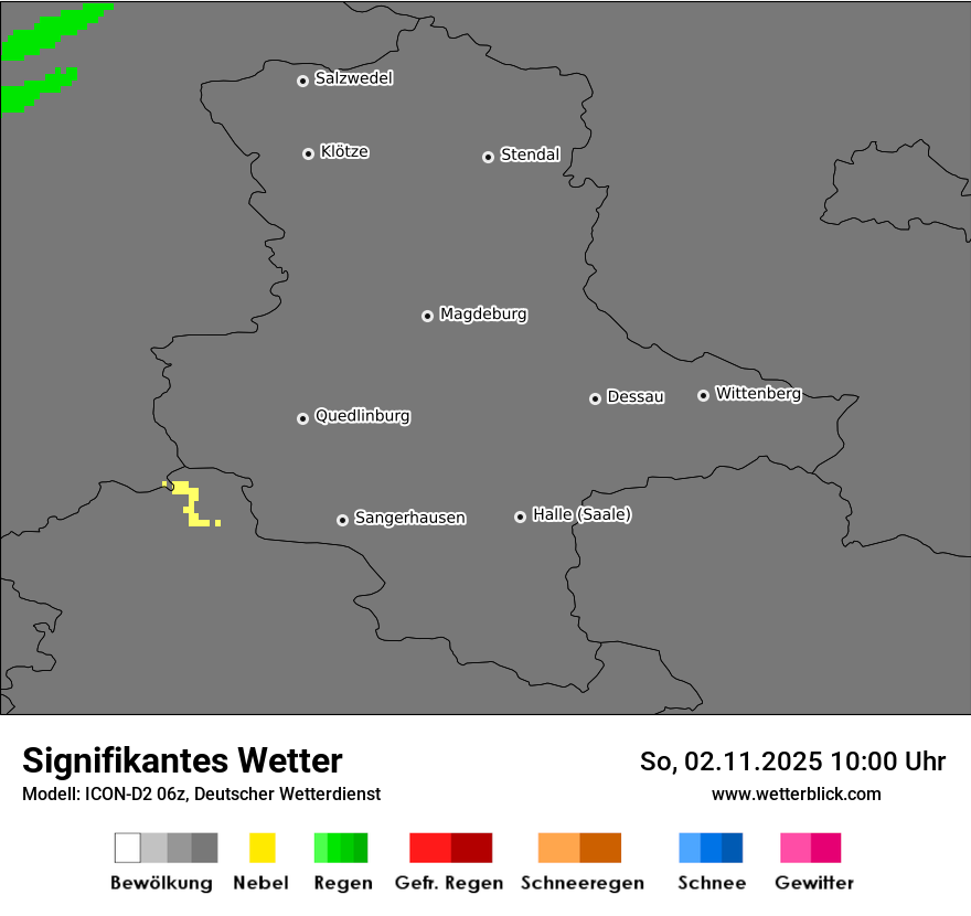 Modellkarten Signifikantes Wetter