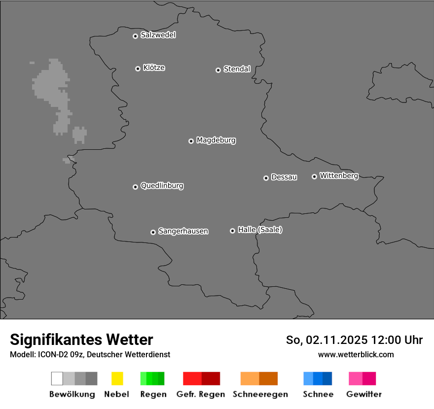 Modellkarten Signifikantes Wetter
