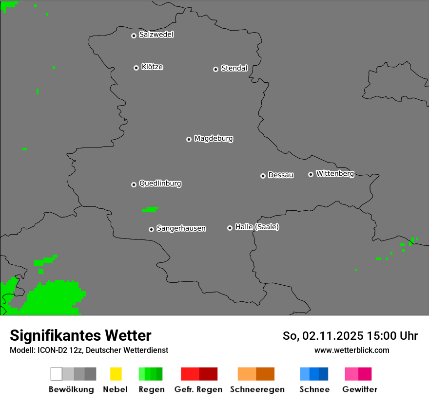 Modellkarten Signifikantes Wetter