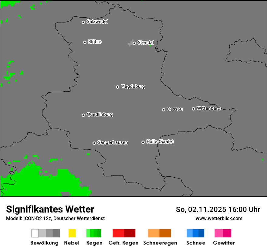 Modellkarten Signifikantes Wetter