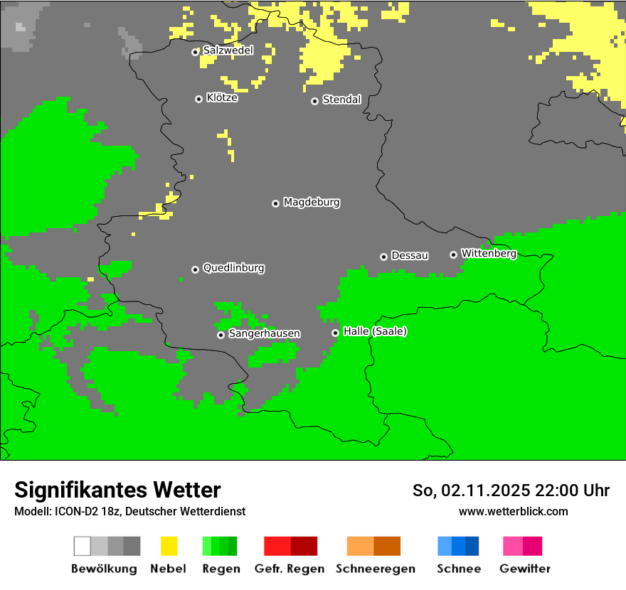 Modellkarten Signifikantes Wetter